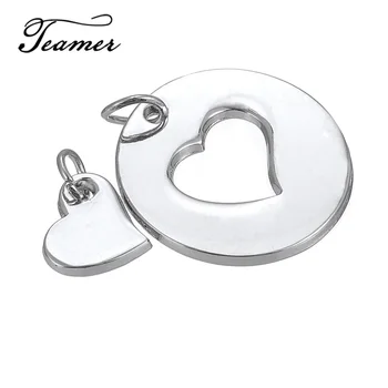 

Teamer Double Heart Charms Pendants for Jewelry Making Valentine Day Gift DIY Necklace/Bracelet Couple Accessories