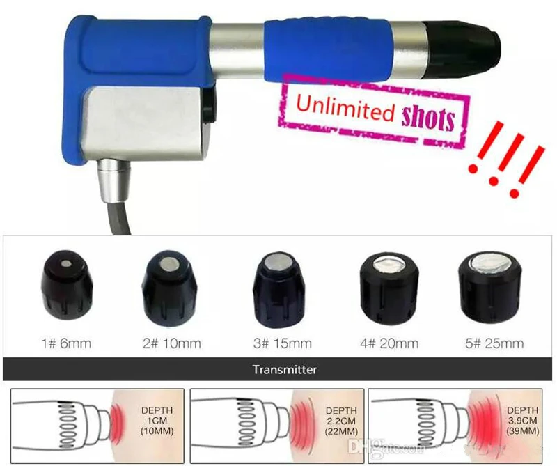 High Quality Orthopaedics Acoustic Shock Wave Ultrasonic Radial Shockwave Therapy Machine Help Slimming Function Pain Removal 5