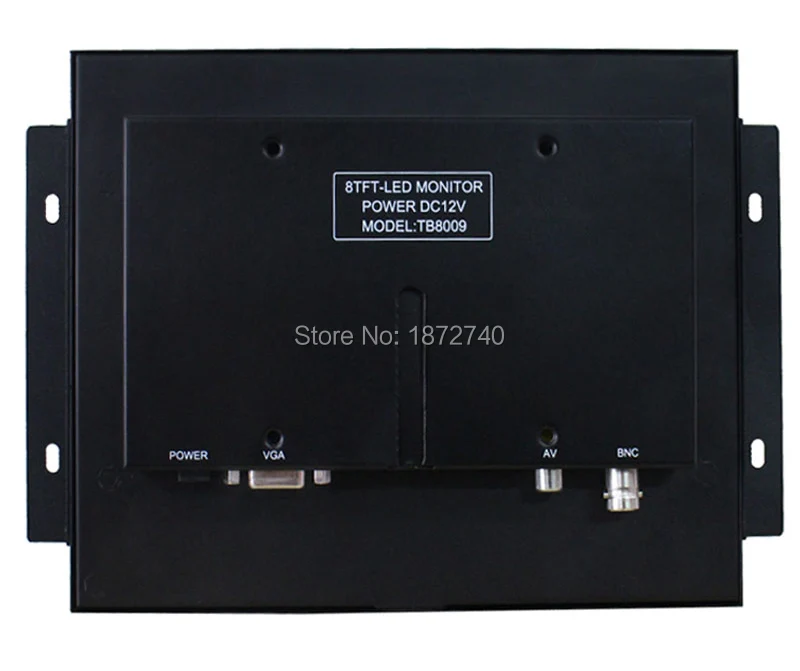 Промышленный ЖК монитор с открытой рамкой 8 дюймов/металлический VGA AV BNC|industrial