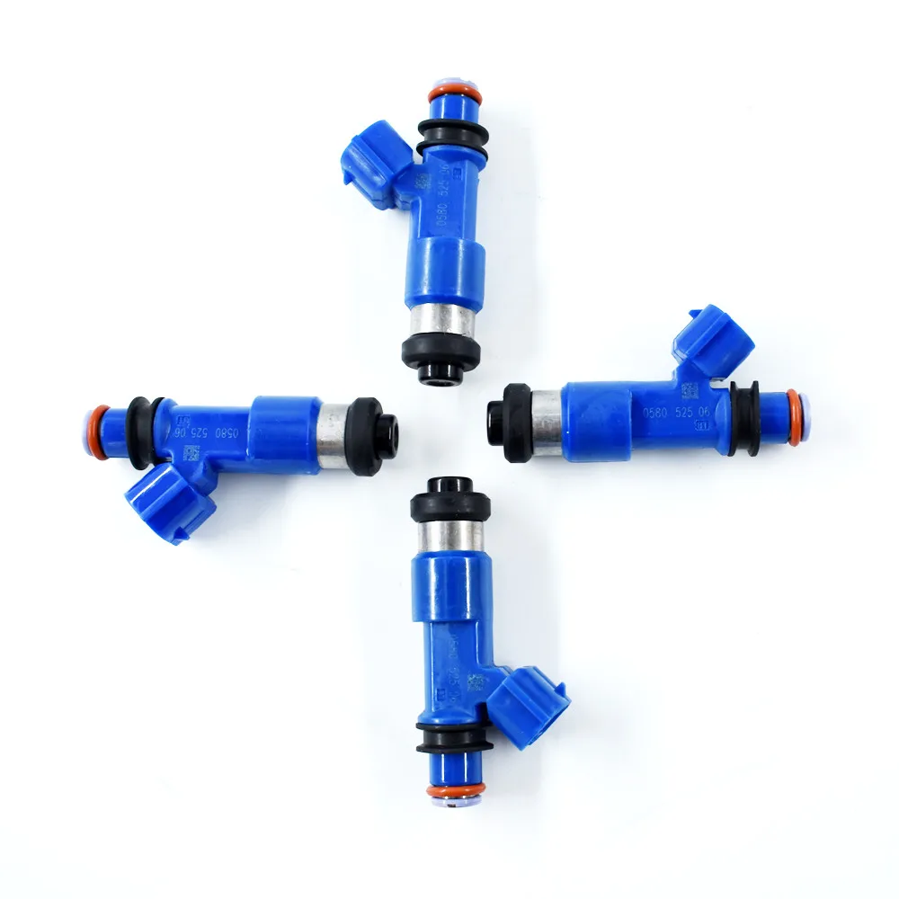 4x Dark Blue 565cc Fuel Injector For Denso Subaru WRX STI 16611-AA720 2.5L