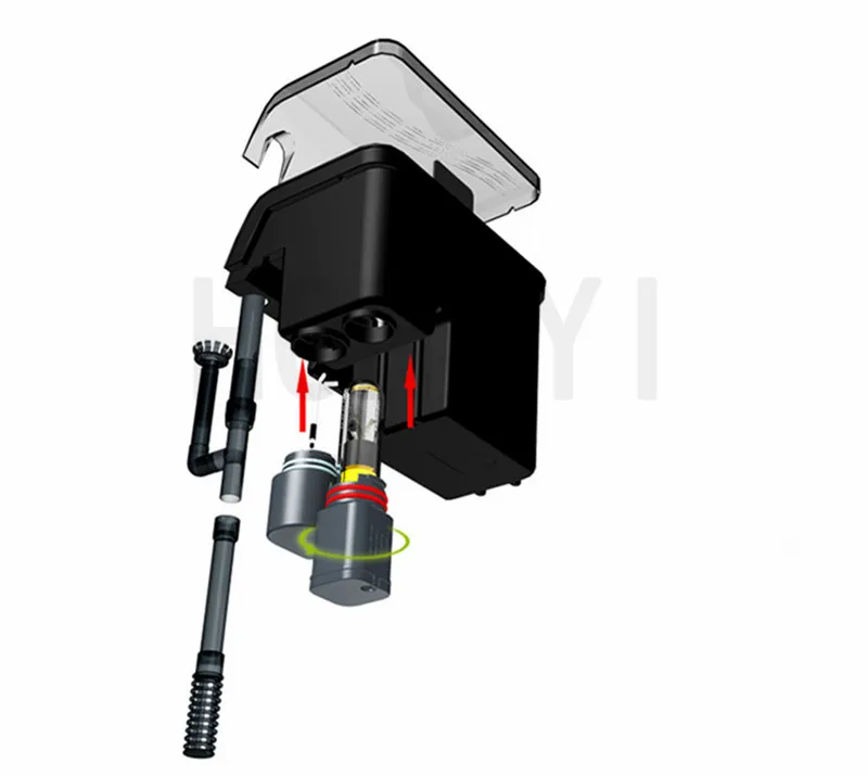HONGYI 1 шт. 3,5 Вт 4,2 Вт 220-240 В XP-U1 XP-U3 внешний фильтр ультра-тихий водопад 3 в 1 повесить на аквариум фильтр witn УФ свет