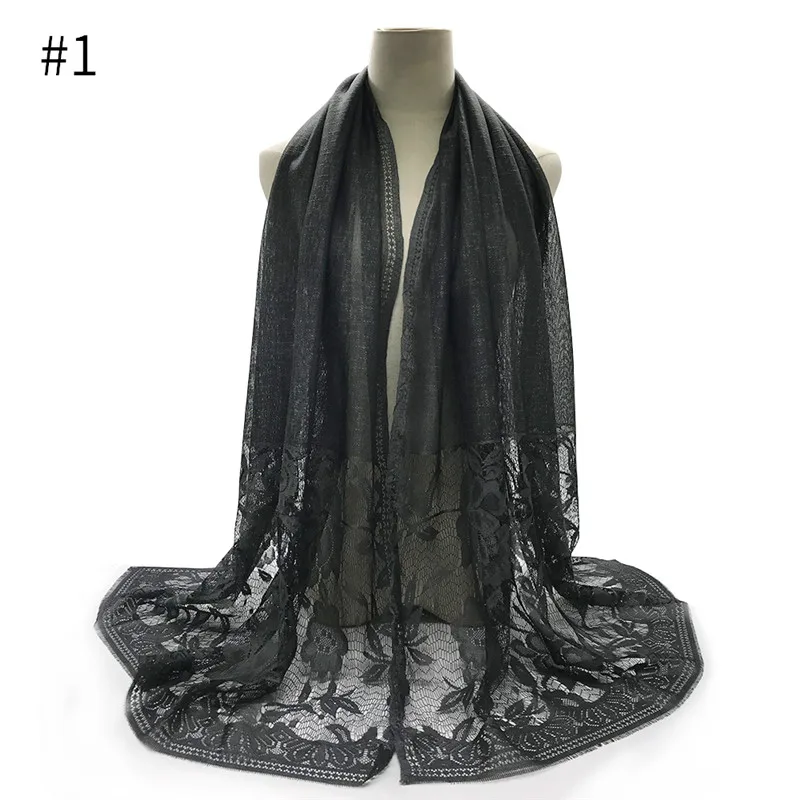 Новые простые Макси хиджаб gridding newstyle хлопковые вискозные шарфы Модные Женские однотонные мусульманский головной платок исламские хиджабы 10 шт - Цвет: 1