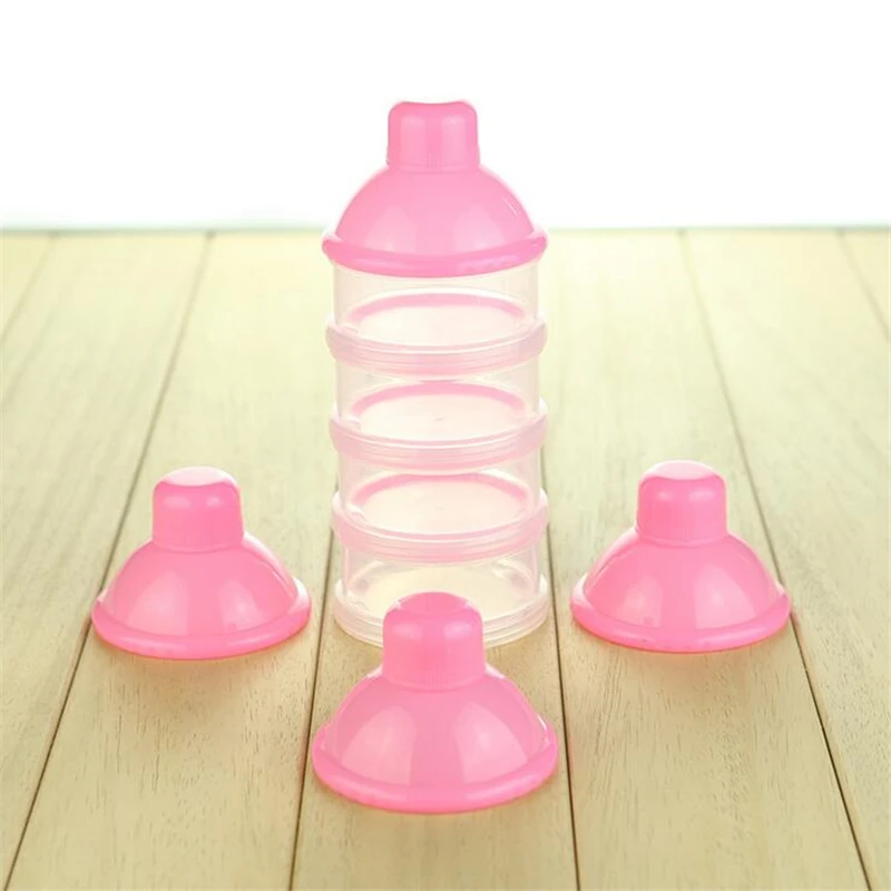 3-4-5 Cell Baby Infant Storage Box Food Milk Feeding Powder Dispenser Container Suitable Travel 1Pcs