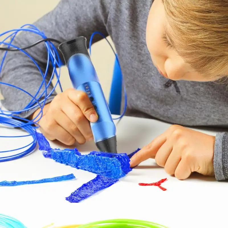 

VAKIDN 3D Printing Pen 1.75mm PCL Smart 3D Drawing Pens with Filament LED Display DC USB Charge 3D Printer Pens for Kid Gifts