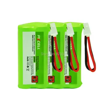 

3pcs 2.4 Volt Ni-MH Battery Pack AAA 800mAh 2.4V NiMH Rechargeable Cordless Phone Battery for BT166342/266342 JST-HE (PK-0104)