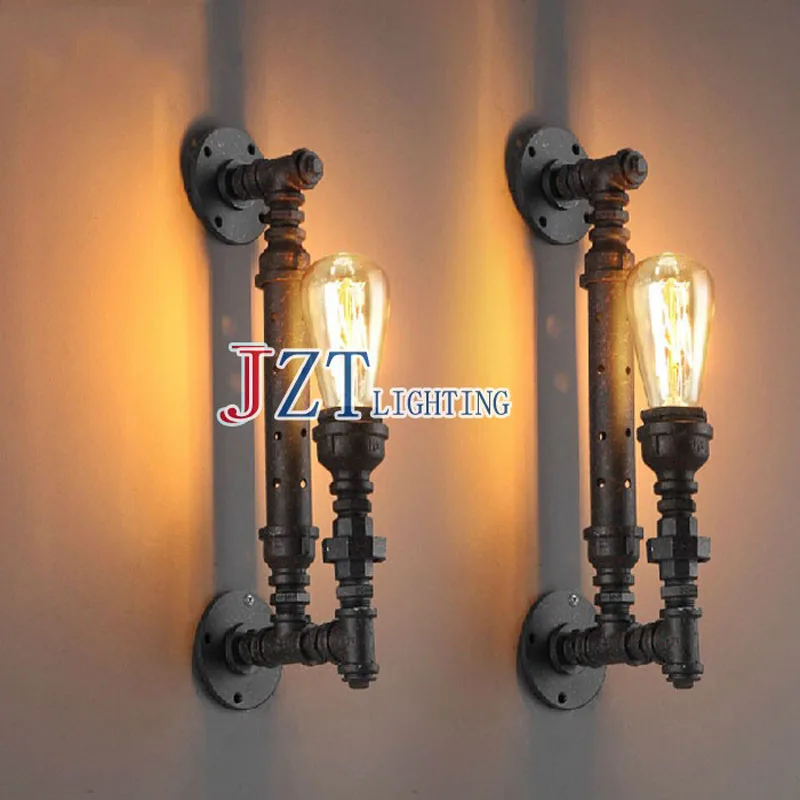 

GETOP LOFT American Country Retro Wall Lamp Iron Pipe LED Lamp Bar porch light for Corridor Home Lighting Bar Free Shipping