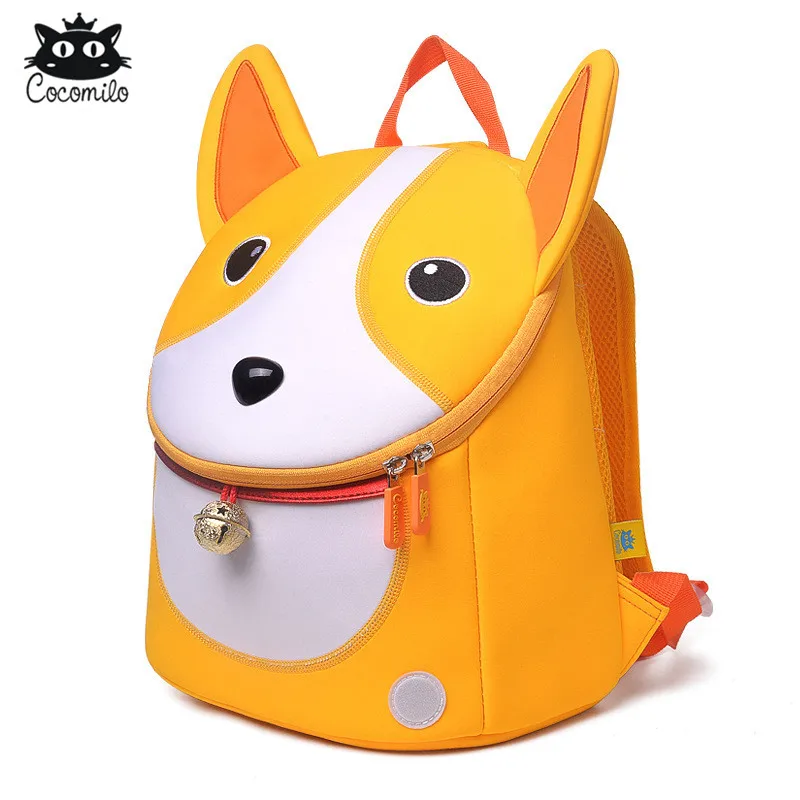 Cocomilo Детский сад Дети Мода 3D милый рюкзак в форме животного от 2 до 5 лет девочки мультфильм собака школьные ранцы для мальчиков Водонепроницаемый школьный ранец