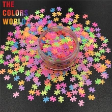 TCT-298 Пазлы формы ногти Блестящий пазл искусство Сделай Сам декоративный гель боди арт украшения макияж ручная работа стаканы домашний декор "сделай сам"