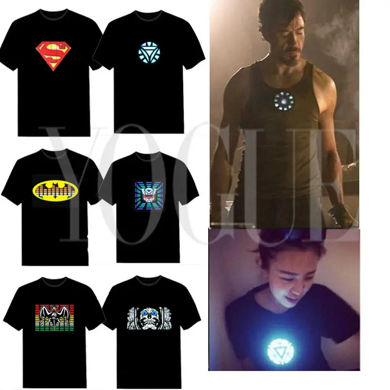 Party Dance LED T Shirt Short Sleeves 