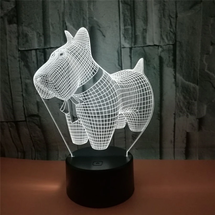 dog 3D night light (7)