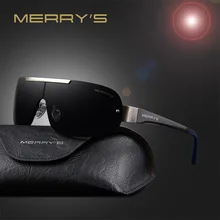 Модные Классические поляризационные солнцезащитные очки MERRY'S, мужские фирменные дизайнерские HD очки, мужские интегрированные солнцезащитные очки, UV400 S'8616