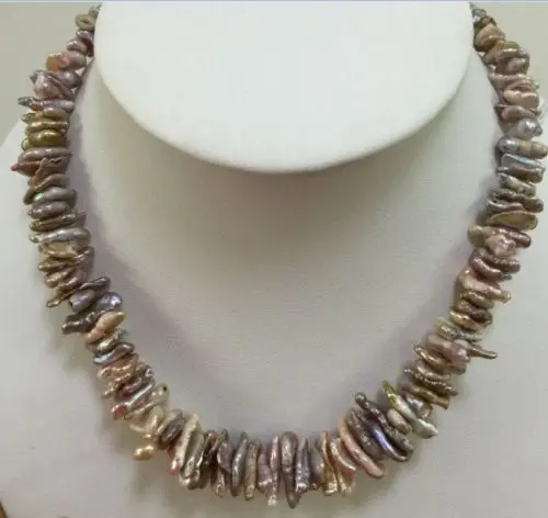 

18inch RARE 10-11MM FRESHWATER MULTICOLOR PEARL NECKLACE