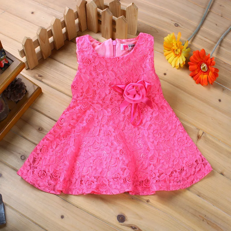 Летние красные платья для малышей; платье принцессы для девочек; праздничное платье с цветочным узором для новорожденных; свадебное платье для маленьких девочек; кружевное платье для малышей