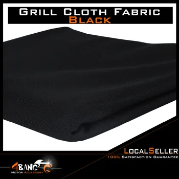 

72" x 55" Acoustic Speaker Grill Cloth Stereo Mesh Fabric For Speaker Repair Black