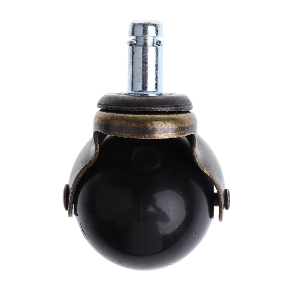 Universal Swivel Casters 2'' Antique Copper Ball Caster Office Chair Caster Wheels Antique Brass