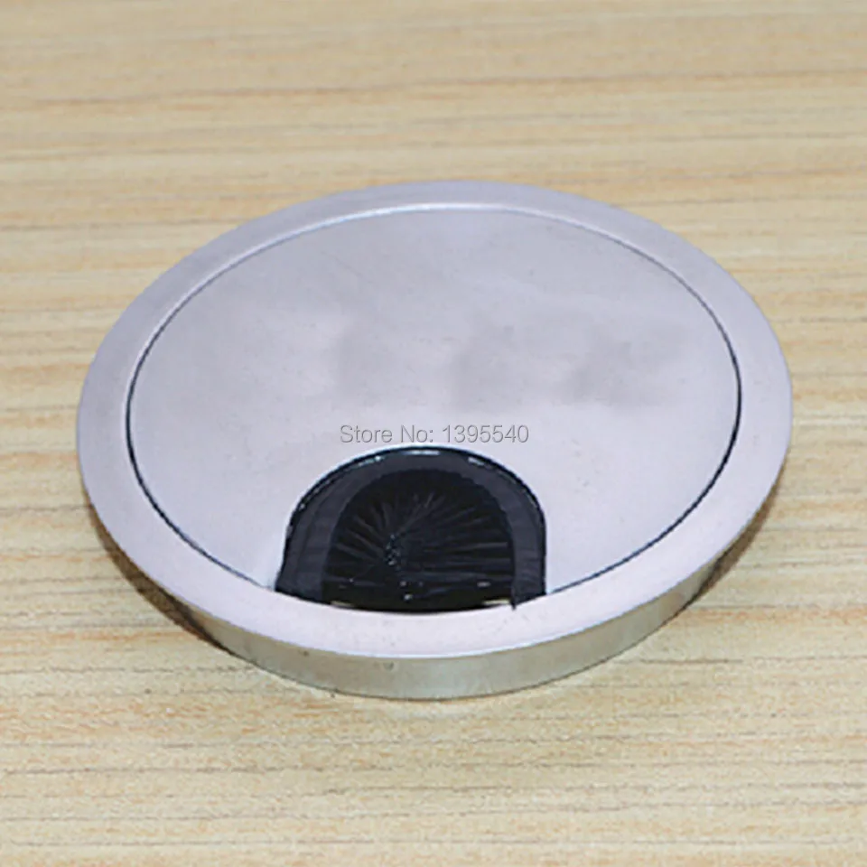 New80mm Computer desk Wire cover Zinc Alloy Grommet Desk Table Cable