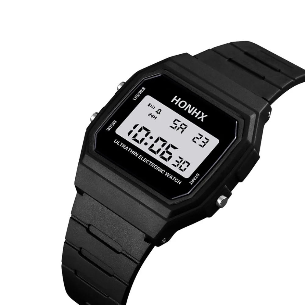 HONHX Модные мужские наручные часы женские спортивные цифровые часы мужской силиконовый ремешок электронные наручные часы для мужчин Relogio Masculino подарок