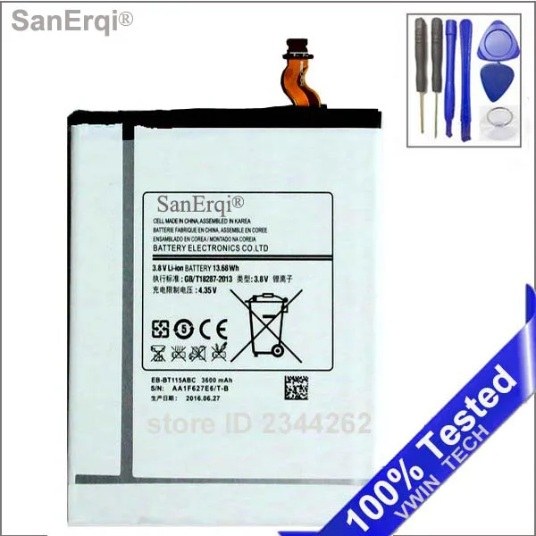 Batteria 3600Mah Eb-Bt111Abc Batteria Di Ricambio Per Samsung Galaxy Tab 3 Lite 7 "Sm-T110 T111 T113 T110 Batteria + Strumento