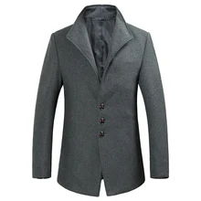 40% шерстяное мужское пальто Зимние куртки новая мужская верхняя одежда Длинные пуховики официальная одежда пальто мужские зимние теплые шерстяные куртки