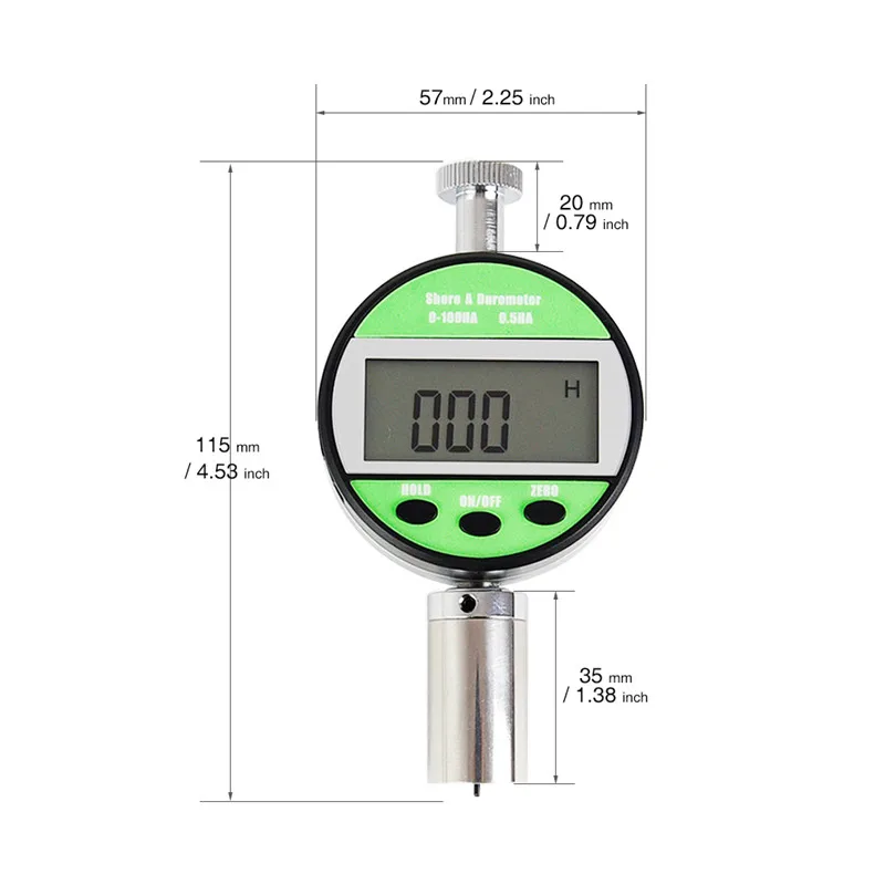 Digital Hardness Shore Durometer Tester LX-D For Hard Rubber Plastic Leather LAC-YJ Test Stand A Set of Hardness meter (6)