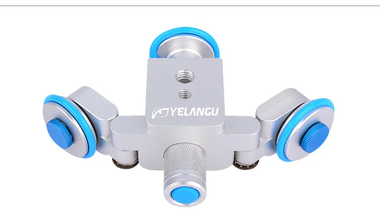YELANGU L3 интеллигентая(ый) Электрический тележка видеооператора 3-х колесный шкив автомобиля глайдтрек с коротким и широким подолом для DSLR Камера видеокамера