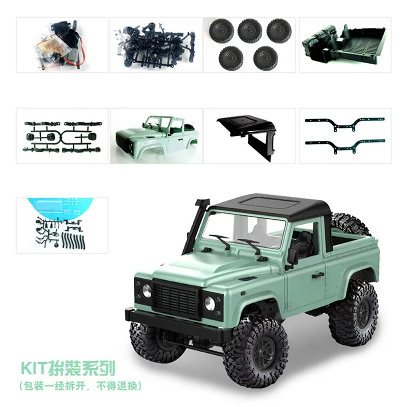 2.4G RC cars KIT Version Car MN90 MN91 two styles  D90 Defender Pickup Remote Control Truck Toys for Children Kids gift remote control robot car RC Cars