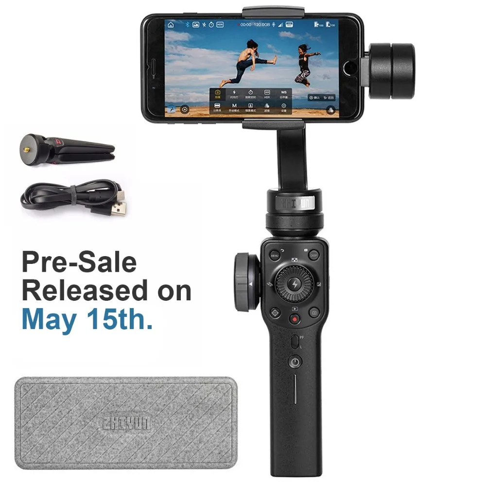PRE SALE Zhiyun Smooth 4 3 Axis Gimbal Stabilizer for font b Smartphone b font