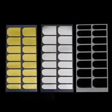 10 Sets Gold Black Sliver Color Nail Art Stickers Decoration Patch Wraps Decals Gel Polish Foil Armour Nail Sticker BN001