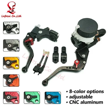 

Black 7/8" 22mm Universal Motorcycle CNC Brake Master Cylinder Clutch Lever Set For Yamaha FZR400 FZR600R FZR750R XJR400 FZS600