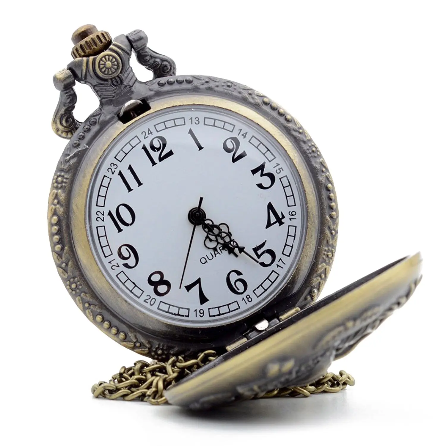 Практичные кварцевые карманные часы Санта-Клауса с оленем, аналоговое ожерелье, карманные часы для мужчин и женщин, подарок на Рождество