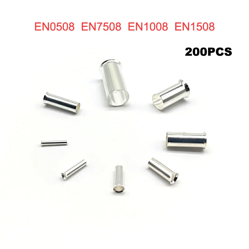 tube bare cord end terminals 200pcs
