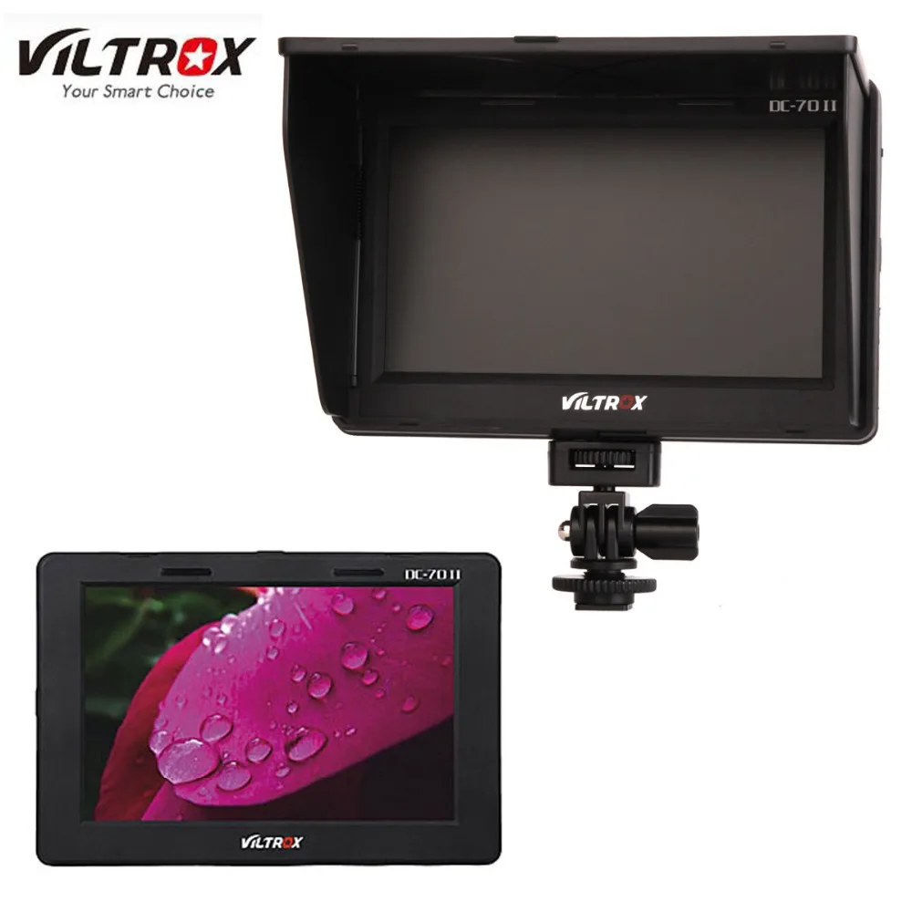 VILTROX DC-70II Clip-on Портативный 7 &quotцветной TFT LCD HD монитор HDMI AV вход 1024x600 пикселей для Sony