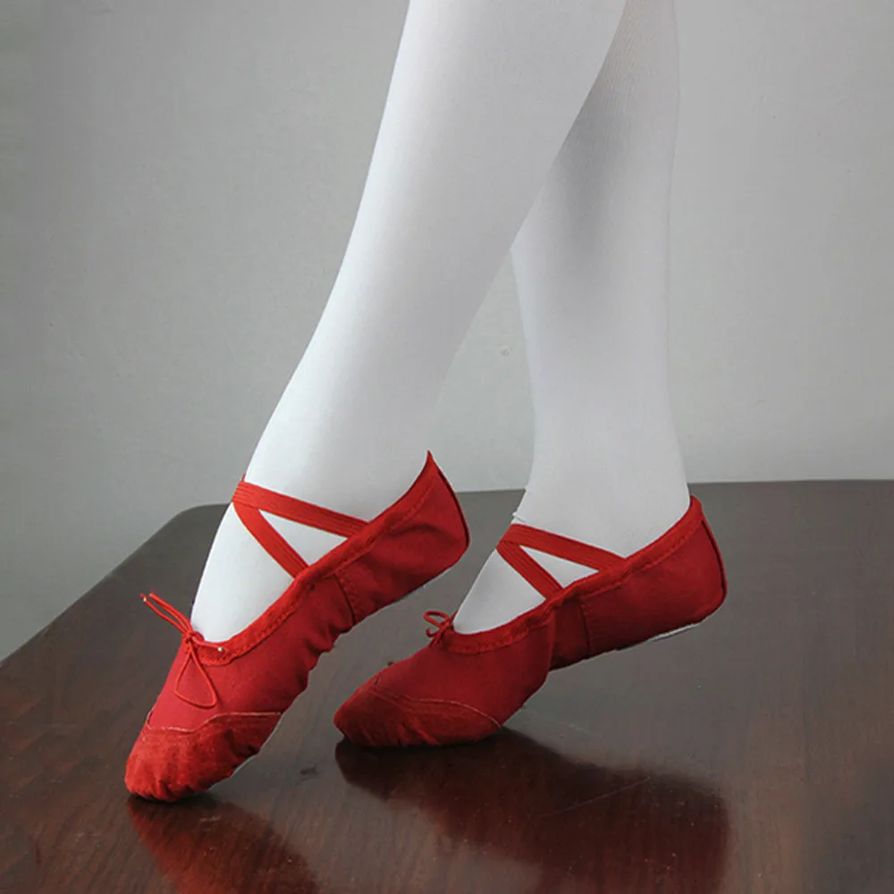 

Baby Shoes girl Canvas Ballet Pointe Dance Shoes Fitness Gymnastics Slippers for Kids Children