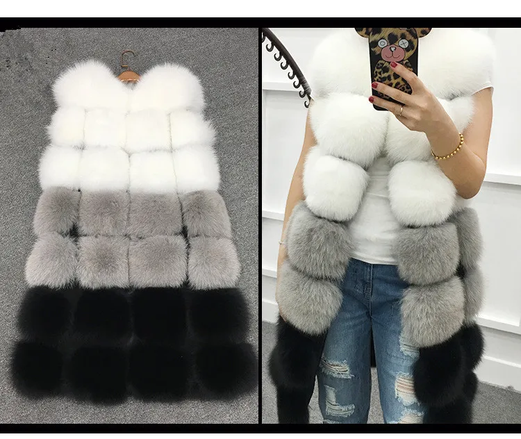Lisa Colly Модный зимний женский меховой жилет, пальто, теплые длинные жилеты, меховой жилет s, женский жилет из искусственного меха, пальто, верхняя одежда, куртка