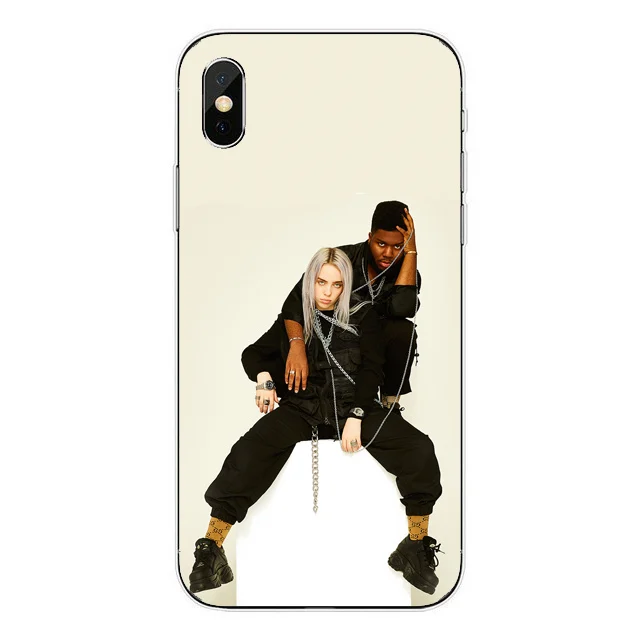 Прекрасный Billie Eilish Khalid Жесткий pc Пластиковый чехол для телефона чехол для iPhone 6 6S 7 8 Plus 5 5S SE X XS MAX XR силиконовый чехол - Цвет: Hard PC Billieeilish