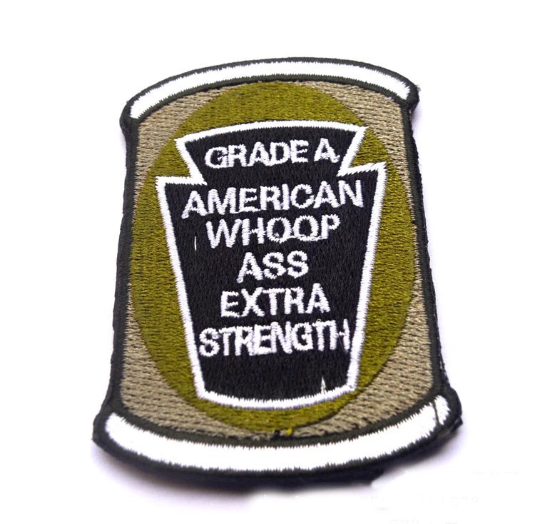 Can of American Whoop ass patch US army вышитые военные патчи с крючком тактические Мультикам для