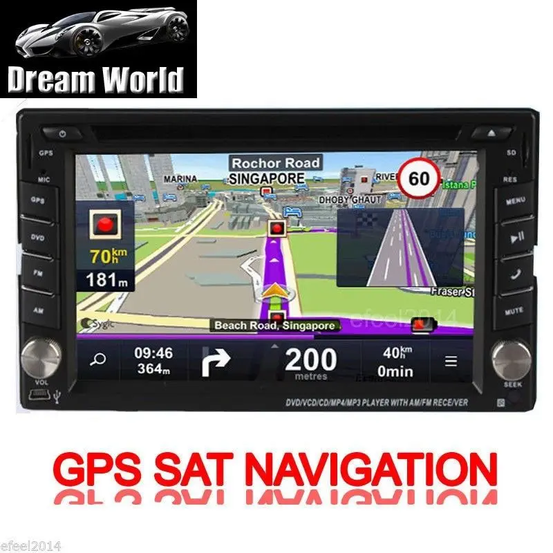 Best Radio Navi Head Unit MP4 Autoradio 2 din Car DVD Player Stereo GPS Map iPod In Dash 6.2" Touchscreen CD Auto System 12