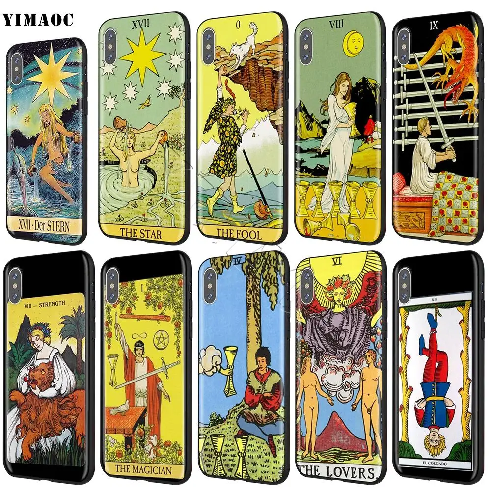 YIMAOC Египет таинственный Таро гадания Новинка мягкий чехол для iPhone SE 2020 5 5s 6 6s 7 8 Plus