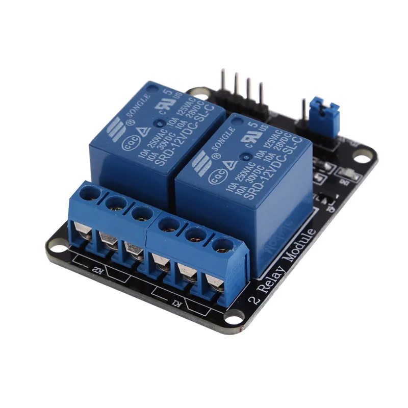 1Pcs Brand New 12V Low Level Trigger 2 Channel Relay Module With