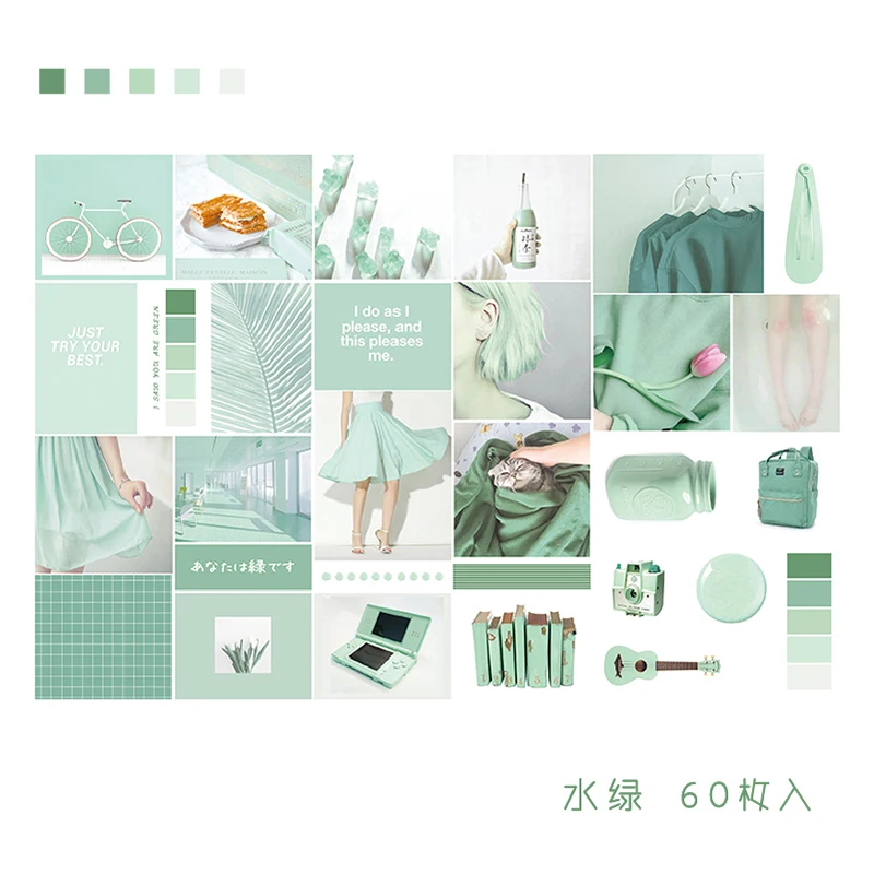 

60pcs/lot Washi Stickers Decorative Stationery Craft Stickers Scrapbooking Diy Diary Album Stick Label