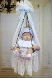 Новая мягкая силиконовая виниловая кукла ручной работы Reborn baby girl Doll dreaming doll для детей игрушки Рождественский подарок