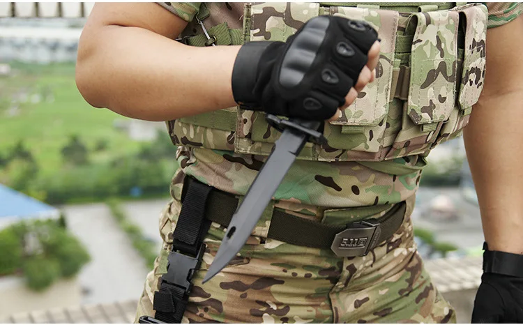 Американский армейский M9 Airsoft тактический бой пластик косплей модель нож для шоу Военная тренировка охота на Wargame черный цвет в продаже