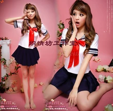 Nueva llegada mujeres lolita dress sailor moon cosplay del traje del anime juniors uniformes disfraces de halloween para las mujeres tops + falda