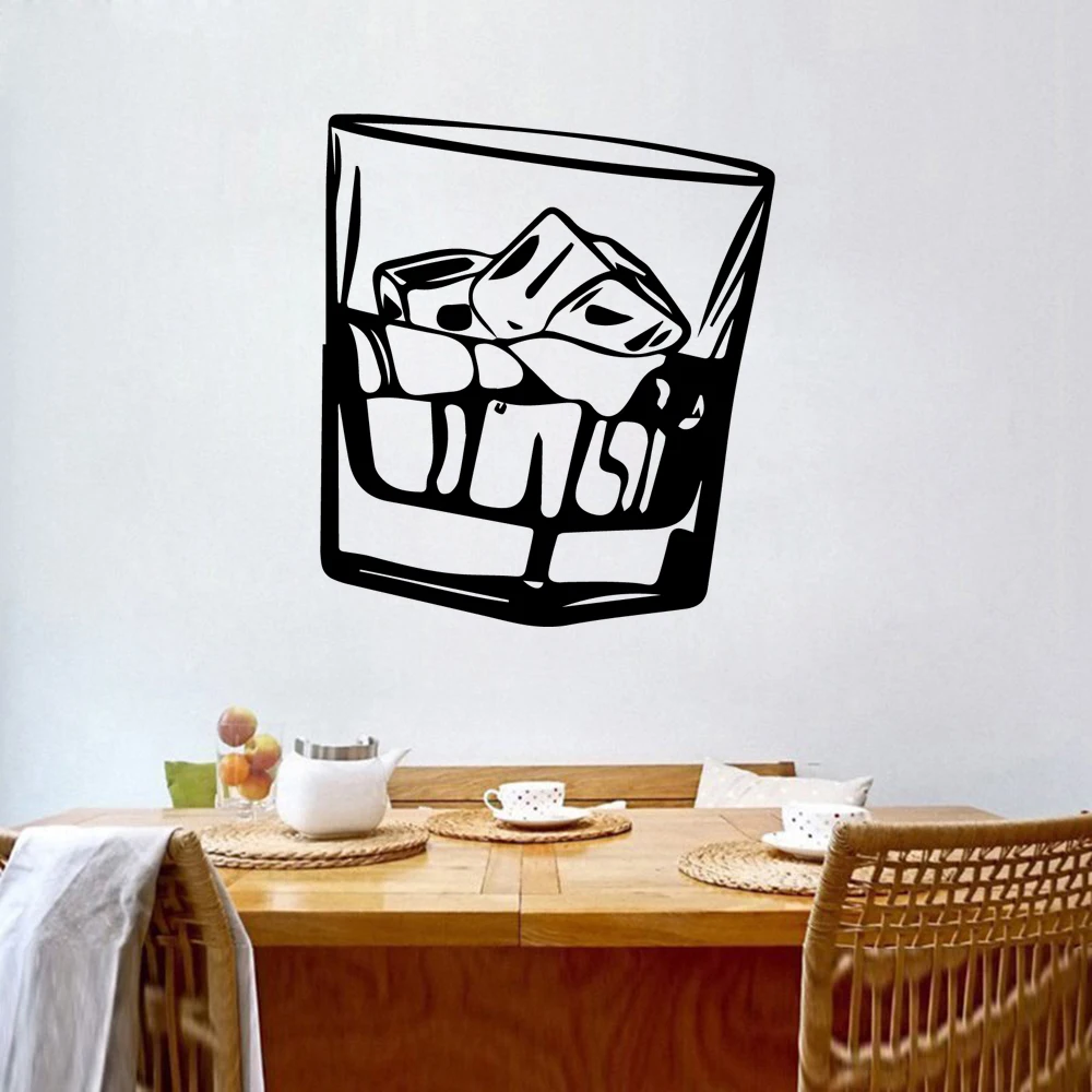 Fashion Cup Wall Sticker Decal For Bar Vinyl Mural Stickers Wine Wall Decals Kitchen Room Wallpaper Fashion Cup Wall Sticker Decal For Bar Vinyl Mural Stickers Wine Wall Decals Kitchen Room Wallpaper