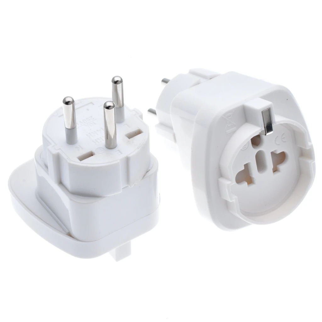 

Travel Adapter Israel to US/Italy/Brazil/Schuko Universal Electric Plug Adapter converter pluggable embedded 250V 10A