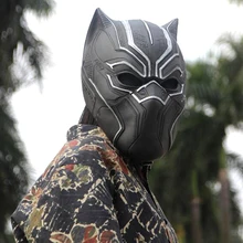 Black Panther Masks Movie Fantastic Four Cosplay Men's Latex Party Toy For Halloween Party Black Panther Masks Movie Fantastic Four Cosplay Men's Latex Party Toy For Halloween Party