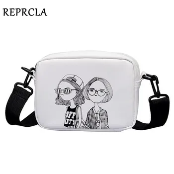 

REPRCLA 2020 Casual Sweet Shoulder Bag Color Printing Crossbody Bags Small Flap Women Messenger Bag Designer Female Handbag