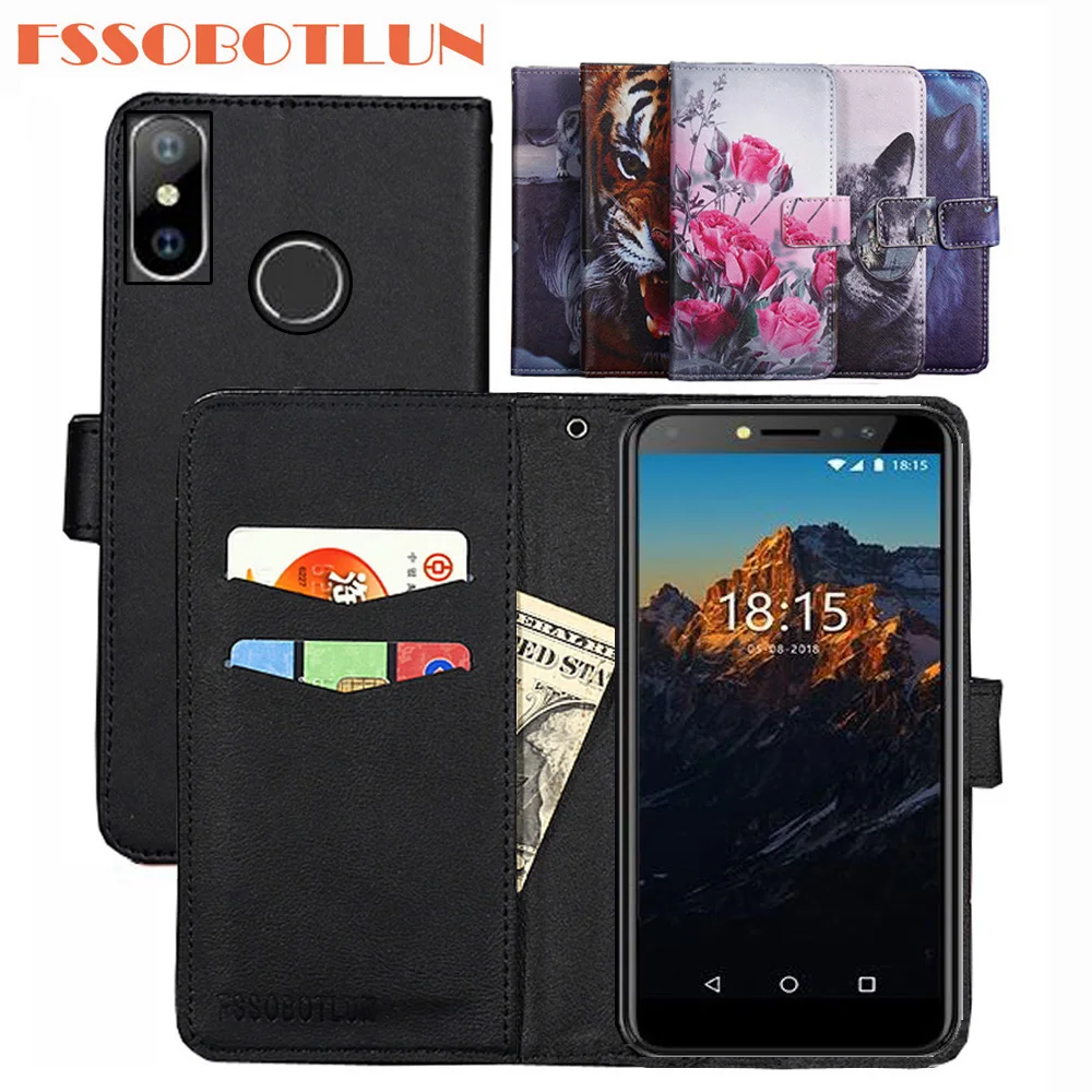 

FSSOBOTLUN For BQ BQ-5519L Fast Plus Case PU Leather Retro Flip Cover Shell Magnetic Fashion Wallet Cases BQ 5519L