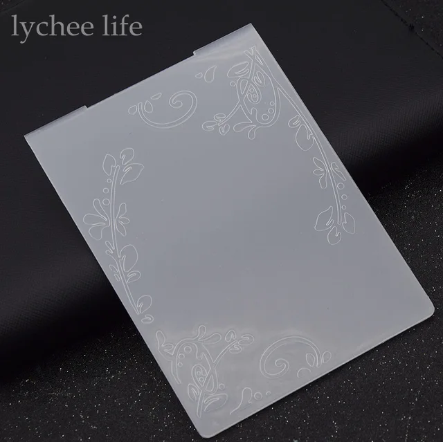Lychee Plastic Embossing Map Voor Scrapbook Template Stempel Card Maken