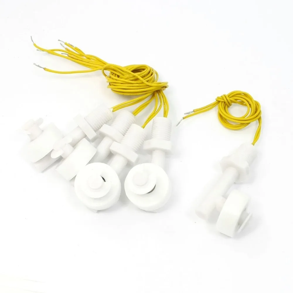 

5 Pieces Water Level Monitor Sensor Right Angle Float Switches ZPC1 White
